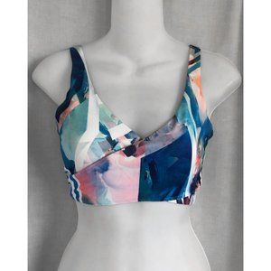 Studio by Capezio Simona Print Bra Top Fitness Yoga Dance NWT